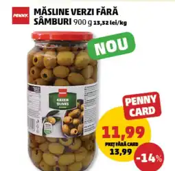 Penny Măsline verzi fără sâmburi Ofertă