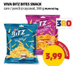 Penny Viva bitz bites snack sare/șuncă și caşcaval Ofertă