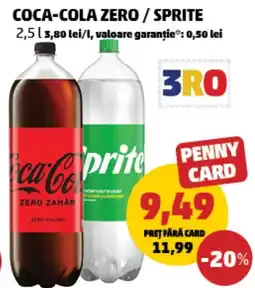 Penny Coca-cola zero / sprite Ofertă