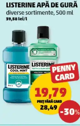 Penny Listerine apă de gură Ofertă