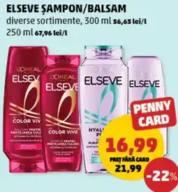 Penny Elseve şampon/balsam Ofertă