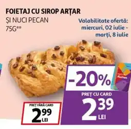 Auchan Foietaj cu sirop arţar și nuci pecan Ofertă