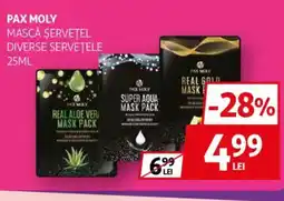 Auchan Pax moly mască șervețel Ofertă