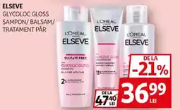 Auchan Elseve glycolic gloss shampoo/balsam Ofertă