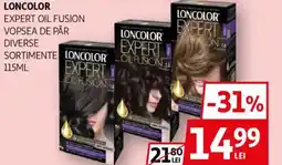 Auchan Loncolor expert oil fusion vopsea de păr Ofertă