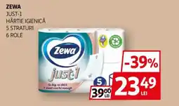 Auchan Zewa Just-1 hârtie igienică Ofertă