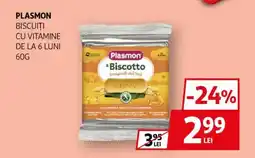 Auchan Plasmon Biscuiti cu vitamine de la 6 luni Ofertă