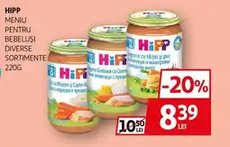 Auchan HIPP Meniu pentru bebelusi Ofertă