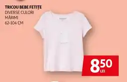 Auchan Tricou bebe fetițe Ofertă