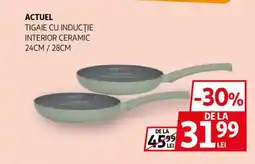 Auchan Actuel tigaie cu inducție interior ceramic Ofertă