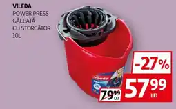 Auchan VILEDA Power press găleată cu storcător Ofertă