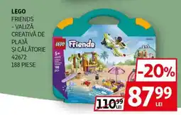 Auchan LEGO Friends - valiză creativă de plajă şi călătorie Ofertă