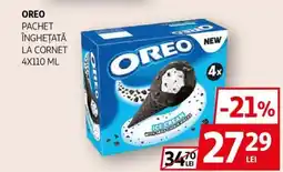 Auchan OREO Pachet înghețată la cornet Ofertă