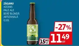 Auchan ZĂGANU Adonis pale ale bere blondă artizanală Ofertă