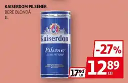 Auchan Kaiserdom Pilsener bere blondă Ofertă