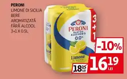 Auchan PERONI Limone di sicilia bere aromatizată fără alcool Ofertă