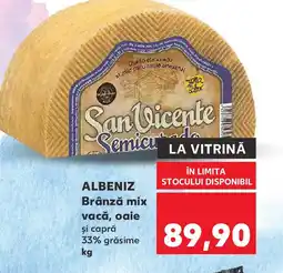 Kaufland ALBENIZ Brânză mix vacă, oaie Ofertă