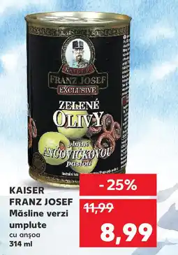 Kaufland KAISER FRANZ JOSEF Măsline verzi umplute Ofertă