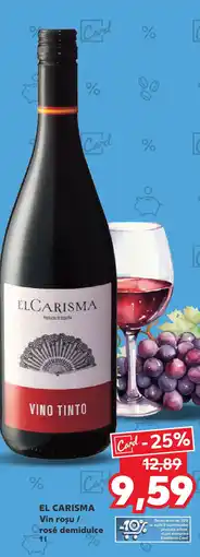Kaufland EL CARISMA Vin rosu / rosé demidulce Ofertă