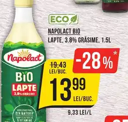 Mega Image Napolact bio lapte, 3.8% grasime Ofertă