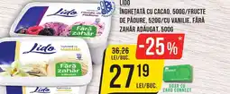 Mega Image LIDO Înghețată cu cacao, /fructe de pădure, 520g/cu vanilie, fără zahăr adăugat Ofertă