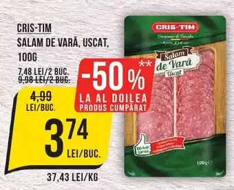 Mega Image Cris-tim salam de vară, uscat Ofertă