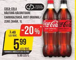 Mega Image Coca-cola băutură răcoritoare carbogazoasă, gust original/ zero zahăr Ofertă
