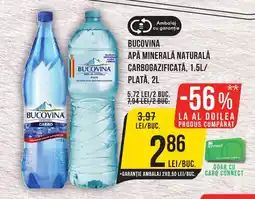 Mega Image BUCOVINA Apă minerală naturală carbogazificată Ofertă