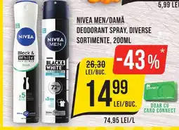 Mega Image NIVEA Men/ Damă deodorant spray Ofertă