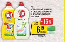 Mega Image PUR Detergent de vase, cu parfum de lămâie/balsam/cu parfum de mere/power, smochine și rodie Ofertă