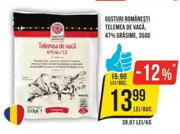 Mega Image Gusturi Românesti Telemea de vacă, 47% grăsime Ofertă