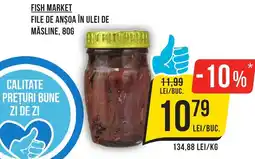 Mega Image Fish Market File de anșoa în ulei de măsline Ofertă
