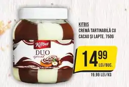 Mega Image KITBIS Cremă tartinabilă cu cacao și lapte Ofertă