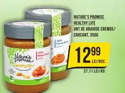 Mega Image Nature's Promise Healthy life Unt de arahide cremos/ crocant Ofertă