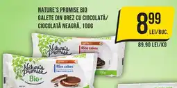 Mega Image Nature's Promise Bio Galete din orez cu ciocolată/ ciocolată neagră Ofertă