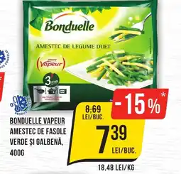 Mega Image Bonduelle vapeur amestec de fasole verde şi galbenă, Ofertă