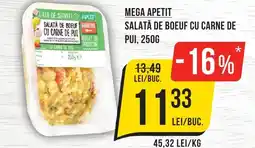 Mega Image Mega apetit salată de boeuf cu carne de pui Ofertă