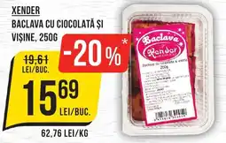 Mega Image XENDER Baclava cu ciocolată şi vişine Ofertă