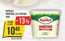 Mega Image Napolact smântână, 25% grăsime Ofertă