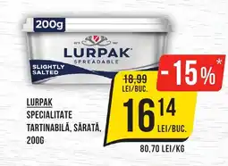 Mega Image Lurpak spreadable tartinabilă, sărată. Ofertă