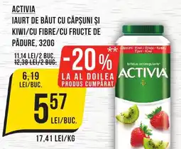 Mega Image Activia iaurt de băut cu căpşuni și kiwi/cu fibre/cu fructe de pădure Ofertă
