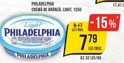 Mega Image PHILADELPHIA Cremă de brânză, light Ofertă