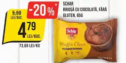 Mega Image SCHAR Brioșă cu ciocolată, fără gluten Ofertă