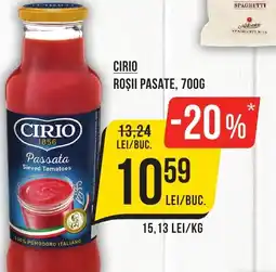 Mega Image CIRIO Roşii pasate Ofertă