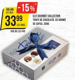Mega Image Elit gourmet collection trufe de ciocolată, cu aromă de cafea Ofertă