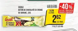 Mega Image CASALI Baton de ciocolată cu cremă de banane Ofertă