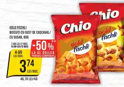 Mega Image Chio Gold fischli biscuiți cu gust de cașcaval/ cu susan Ofertă