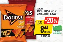 Mega Image Doritos tortilla chips cu gust de brânză/ardei iute Ofertă