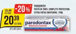 Mega Image PARODONTAX Pastă de dinți, complete protection, extra fresh/whitening Ofertă