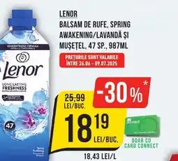 Mega Image Lenor balsam de rufe, spring awakening/lavandă şi musețel, 47 sp. Ofertă
